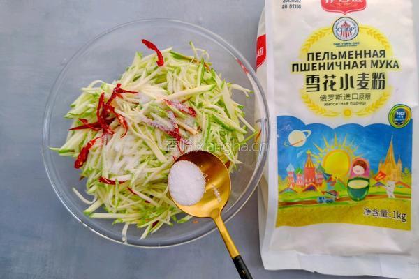 西葫芦煎粿的做法图解2