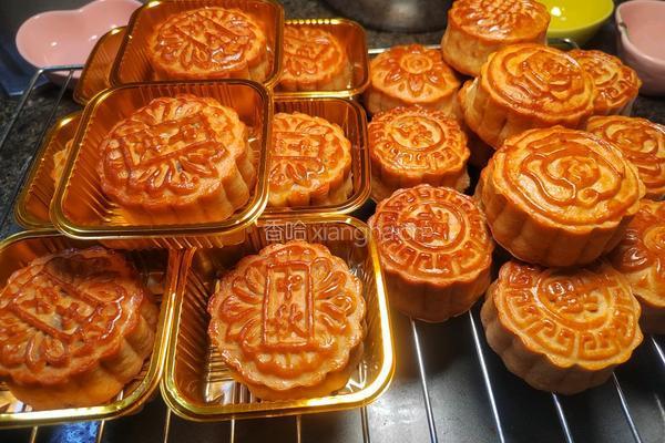 自制坚果蛋月烧月饼的做法图解28