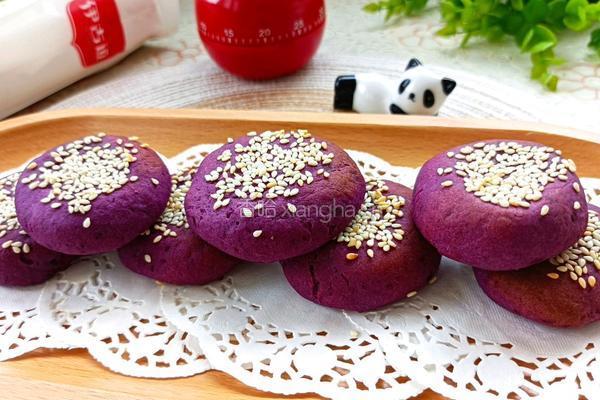 紫薯饼的做法图解1