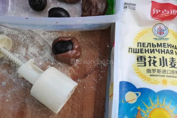 巧克力月饼的做法图解13