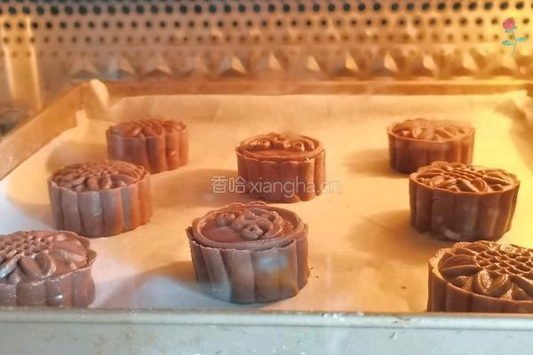 巧克力月饼的做法图解15
