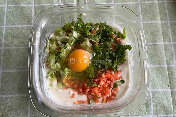 蔬菜饼的做法图解4
