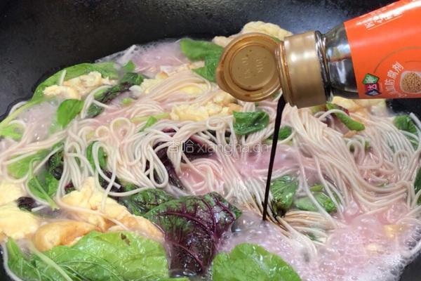 苋菜鸡蛋汤面-神奇的面粉的做法图解7