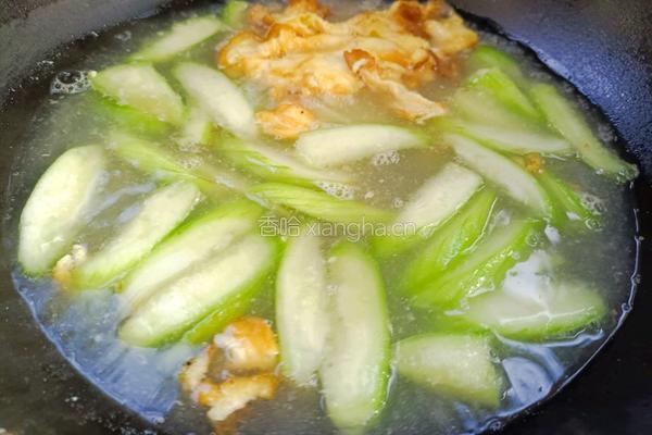 丝瓜鸡蛋汤面的做法图解6
