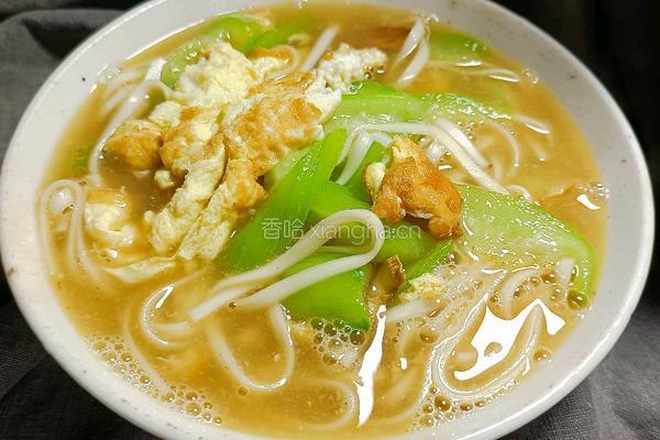 丝瓜鸡蛋汤面的做法图解9