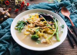 肉丝玉米汤面