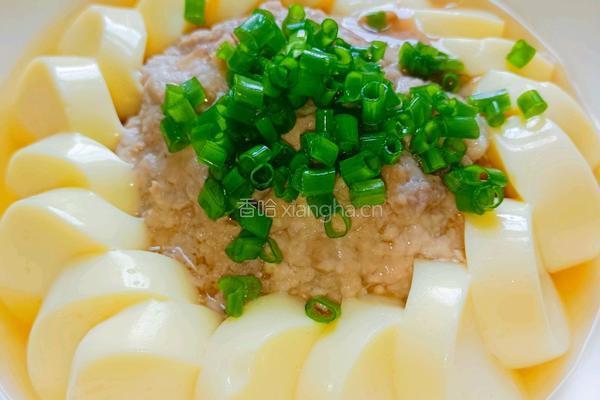 玉子豆腐蒸肉末的做法图解13