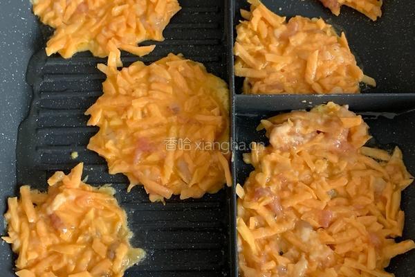 番薯虾仁烙饼的做法图解4