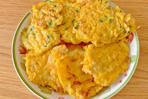 番薯虾仁烙饼的做法图解9