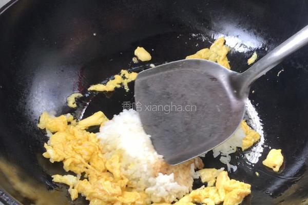 苹果鸡蛋炒饭的做法图解6
