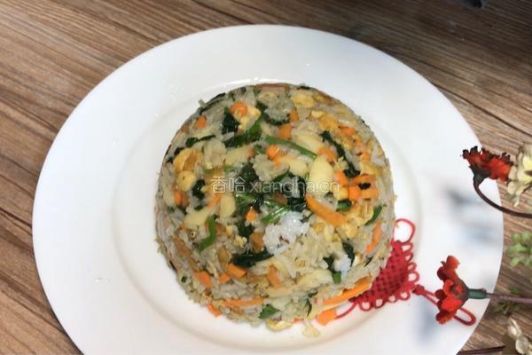 苹果鸡蛋炒饭的做法图解11