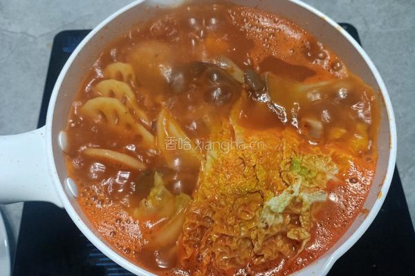 一人食番茄味小火锅的做法图解6