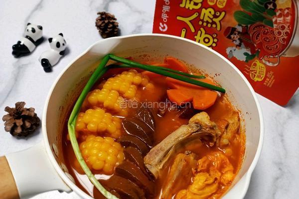 玉米排骨番茄味小火锅的做法图解8