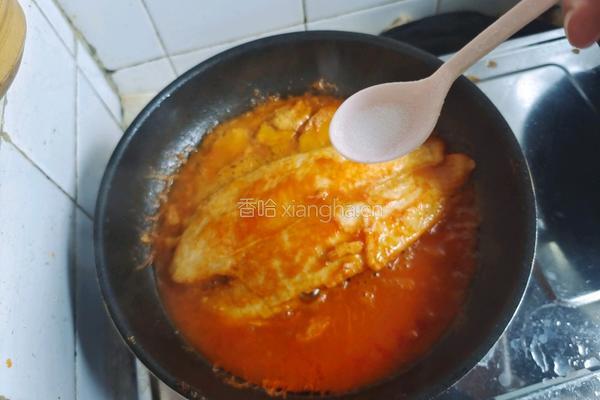 茄汁焖鱼的做法图解6