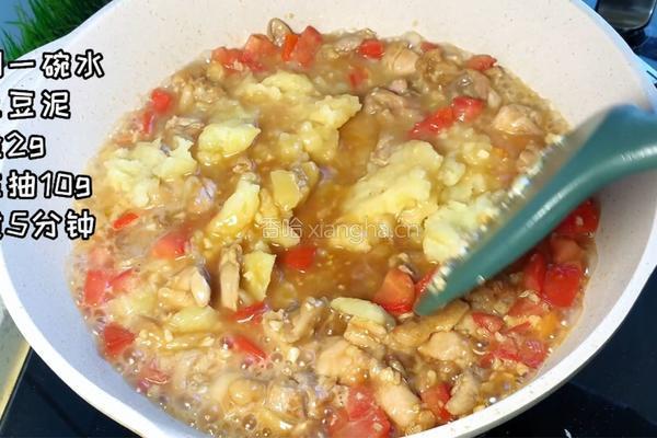 土豆泥焖鸡的做法图解6