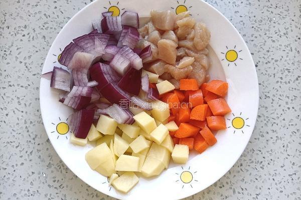 咖喱鸡肉的做法图解2