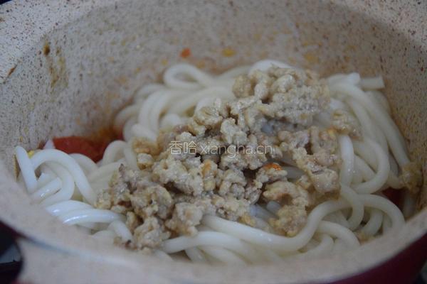 肉末番茄米粉的做法图解6