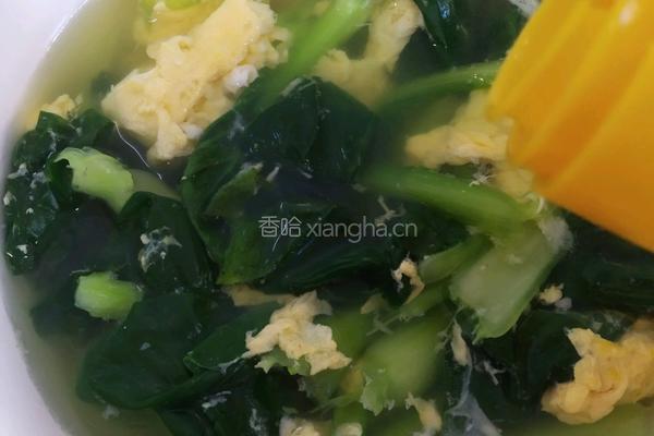 青菜鸡蛋汤的做法图解8