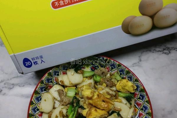 鸡蛋外婆菜炒年糕