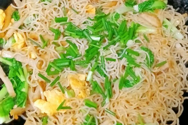 肉饼鸡蛋炒米粉的做法图解14