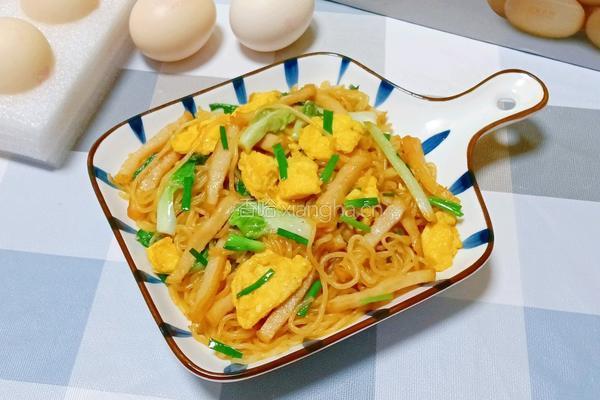 肉饼鸡蛋炒米粉的做法图解15