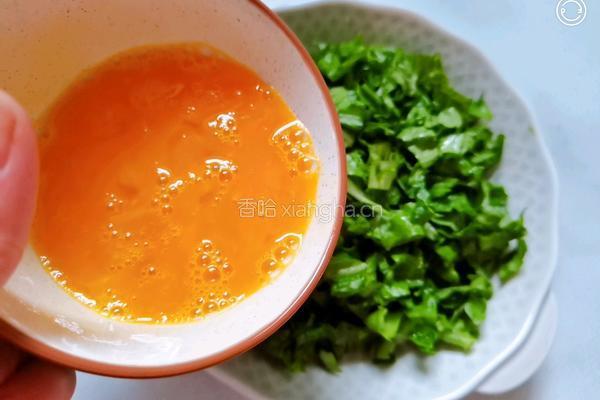 生菜炒鸡蛋的做法图解4
