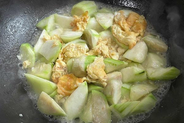 鸡蛋炒丝瓜 的做法图解6