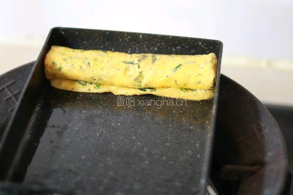 菠菜虾皮厚蛋烧的做法图解6