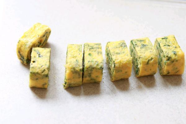 菠菜虾皮厚蛋烧的做法图解9