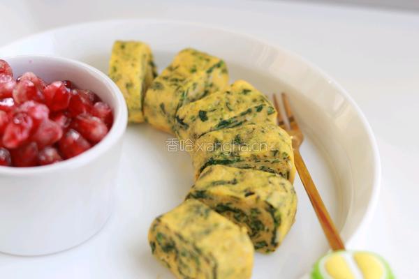 菠菜虾皮厚蛋烧的做法图解10