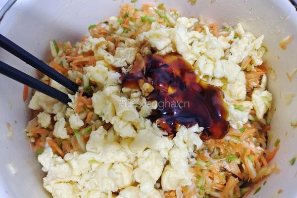 鲜蔬鸡蛋煎饺的做法图解7