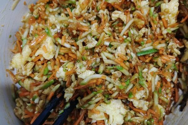 鲜蔬鸡蛋煎饺的做法图解8