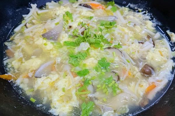 菌菇蛋花汤的做法图解7