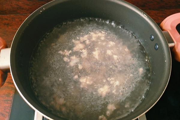 肉沫菠菜鸡蛋汤的做法图解6