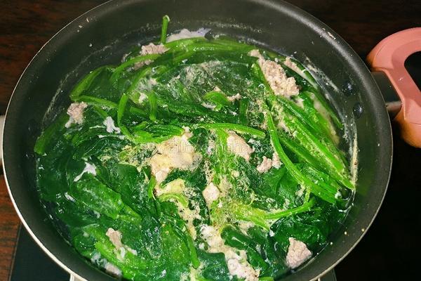 肉沫菠菜鸡蛋汤的做法图解12