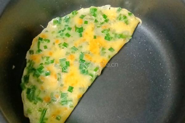 韭菜胡萝卜鸡蛋饼的做法图解12