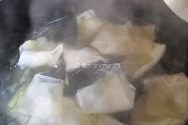 裙带菜虾皮鸡蛋馄饨的做法图解12