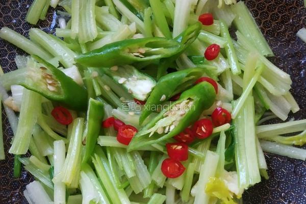 芹菜炒肚丝的做法图解4