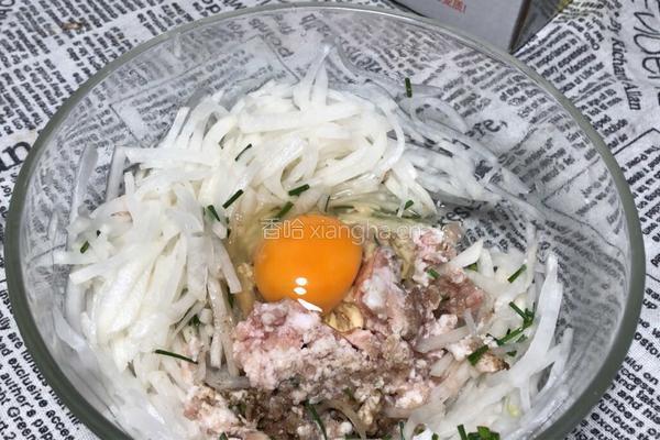 鸡蛋萝卜饼的做法图解3