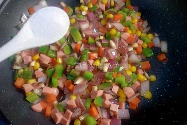 八宝蛋炒饭的做法图解9