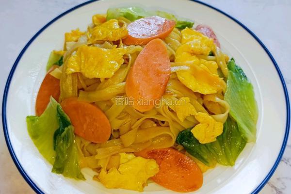 鸡蛋火腿炒河粉的做法图解11