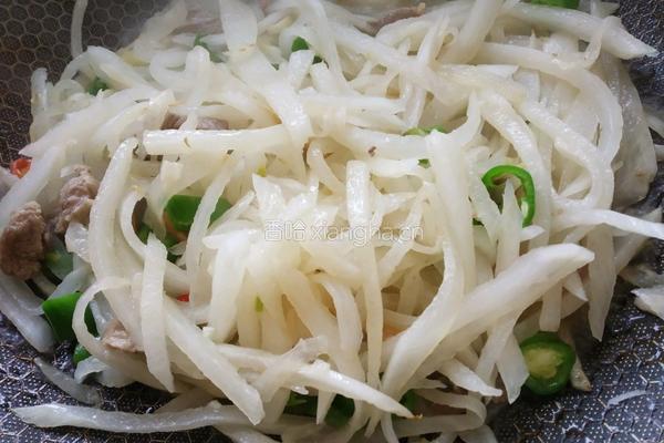 萝卜丝炒肉的做法图解6