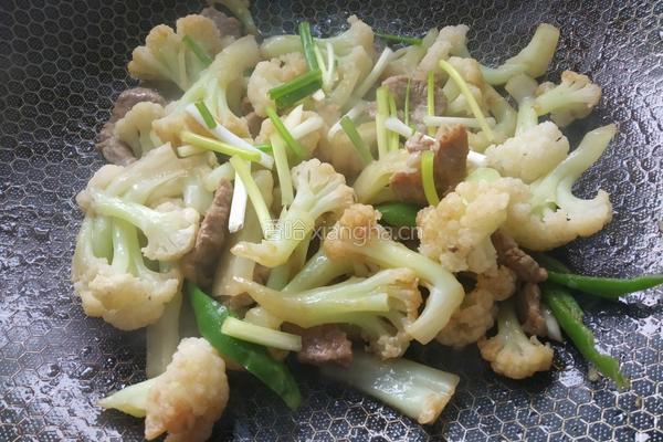 花菜炒肉的做法图解9