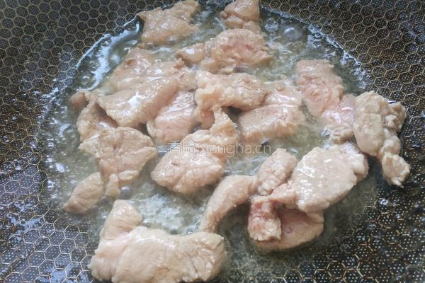 笋干炒肉片的做法图解4
