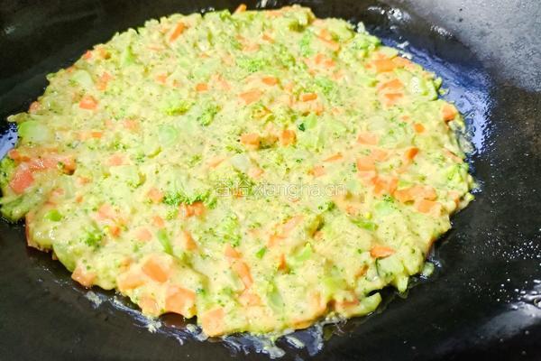 蔬菜鸡蛋饼的做法图解6