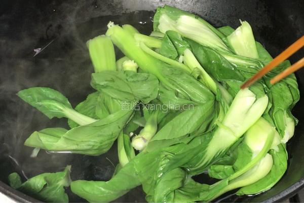 鸡蛋拌小白菜的做法图解4