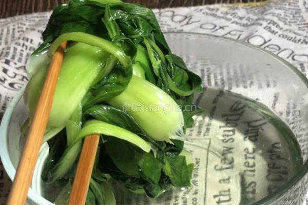 鸡蛋拌小白菜的做法图解5