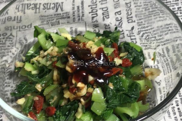 鸡蛋拌小白菜的做法图解8
