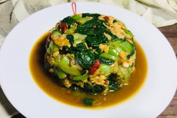 鸡蛋拌小白菜的做法图解12