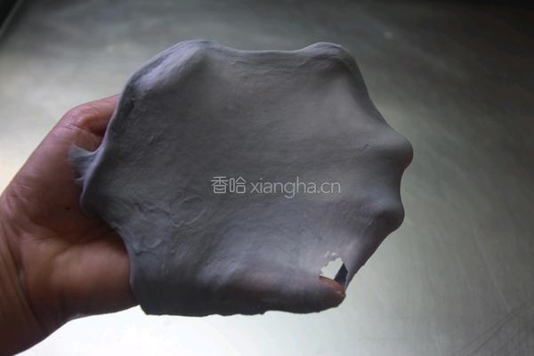 蝶豆花手撕吐司的做法图解4